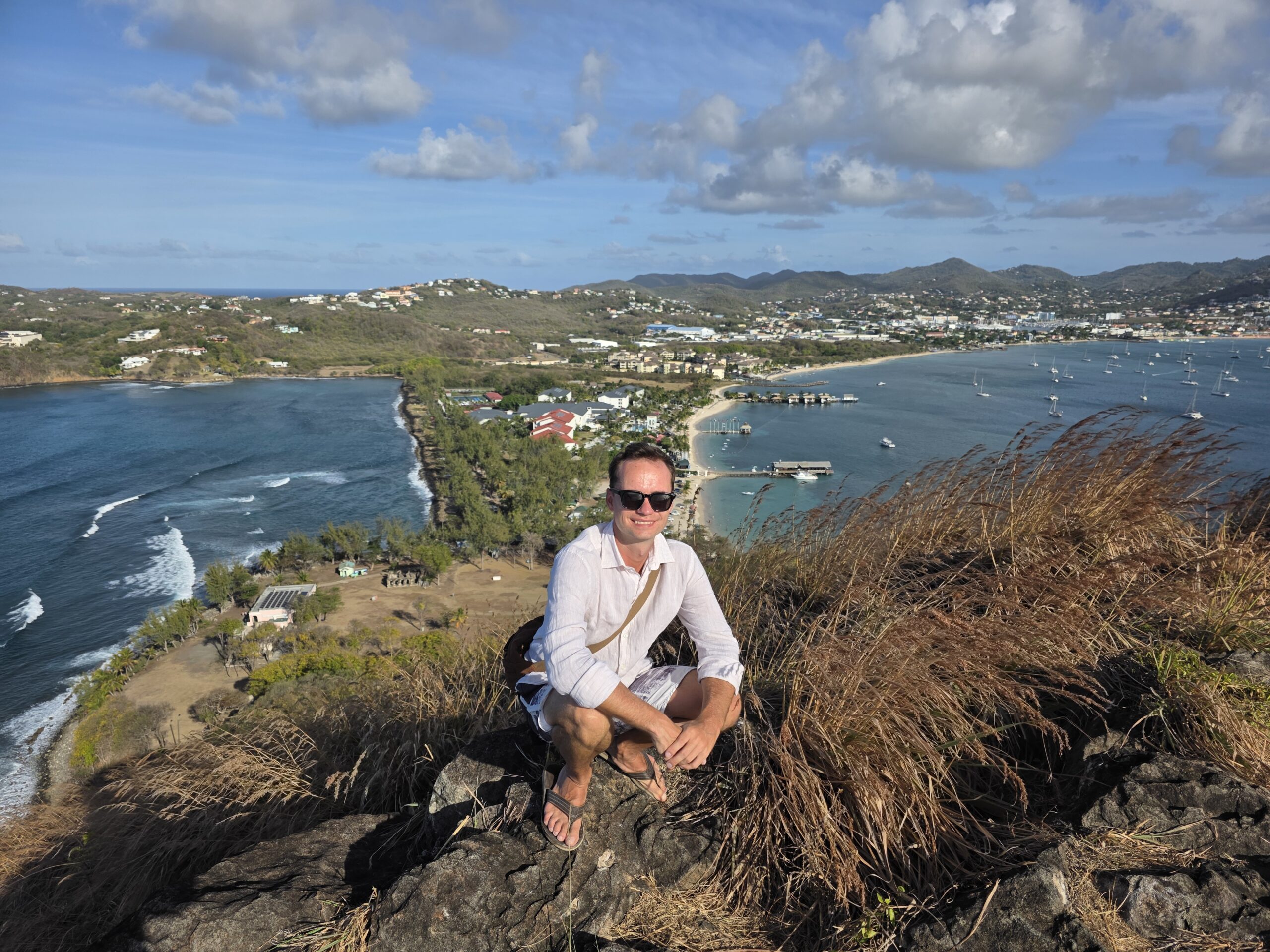Widok z Pigeon Island, St. Lucia